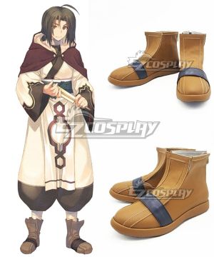 Utawarerumono The False Mask Itsuwari no Kamen Haku Brown Cosplay Shoes