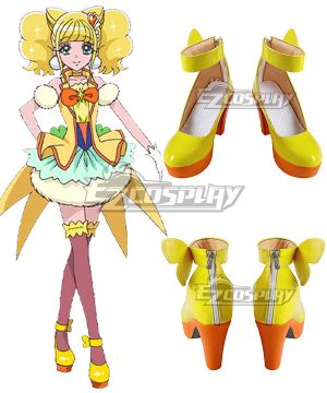 Healin Good Pretty Cure Hinata Hiramitsu Golden Cosplay