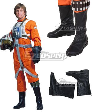 Luke Skywalker X-Wing Pilot Fighter Black  Cosplay