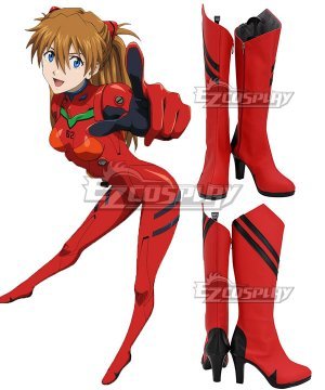 EVA Neon Genesis Evangelion Asuka Langley Sohryu Red Black  Cosplay