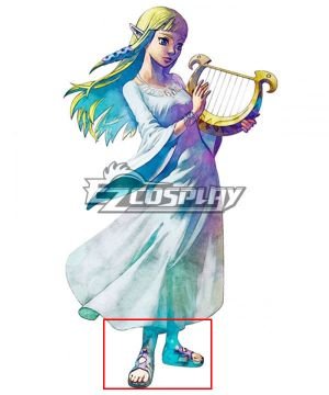  Skyward Sword Princess Zelda Goddess Hylia Purple Cosplay