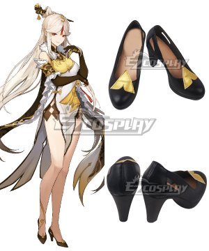 Genshin Impact Ningguang Black Cosplay Shoes