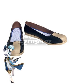 Genshin Impact Chongyun Blue Cosplay Shoes