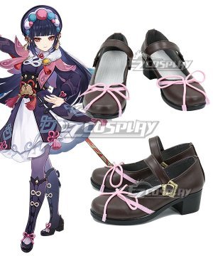 Genshin Impact Yunjin Black Cosplay Shoes