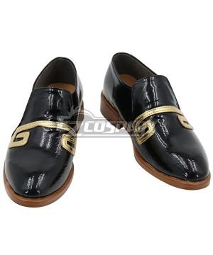 Genshin Impact Zhongli Black Cosplay Shoes