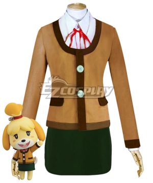 Animal Crossing: New Horizons Isabelle Winter Outfit Cosplay