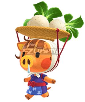 Animal Crossing: New Horizons White Turnip Seller Daisy Mae Pig Cosplay