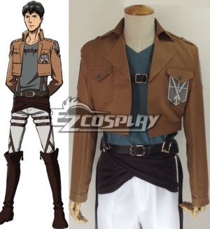 Attack on Titan Shingeki no Kyojin Bertolt Huber Training Corps Cosplay Costume