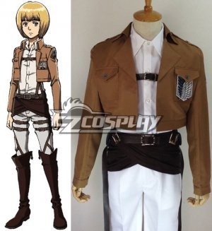 Attack on Titan Shingeki no Kyojin Armin Arlert Survey Corps Cosplay Costume