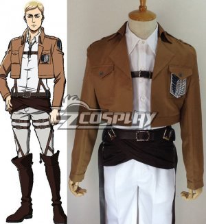 Attack on Titan Shingeki no Kyojin Erwin Smith Elvin Smith Scout Regiment Cosplay Costume