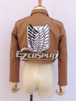 Shingeki no Kyojin Scout Regiment Survey Corps Erwin Smith Black White Cosplay  - Only Jacket