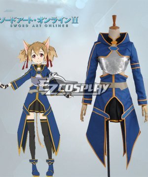 2 Ghost Bullet Silica Blue Anime Cosplay