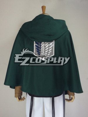 Shingeki no Kyojin Advancing Giants Green Cape Cloak Cosplay