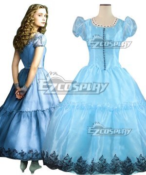 Alices Adventures in Wonderland Alice Kingsleigh Dress Cosplay