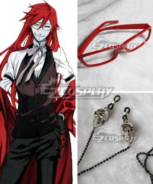 Grell Sutcliff Red Butler Eyeglasses Chain Cosplay