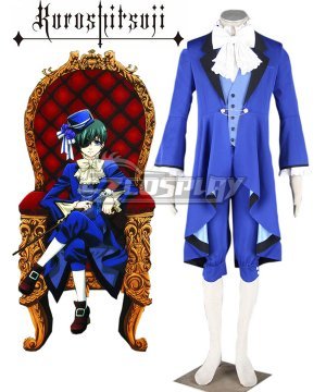 Kuroshitsuji Ciel Phantomhive Blue Suit Cosplay