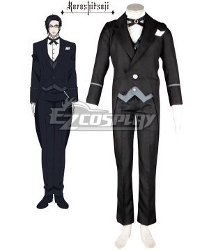 II Kuroshitsuji II Claude Faustus Butler Uniform Suit Cosplay