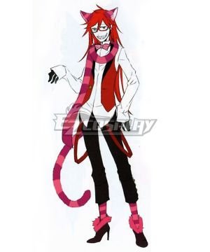 Kuroshitsuji Ciel in Wonderland Grell Cheshire Cat Cosplay