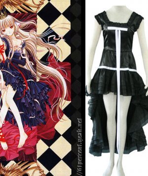 Chi Black Dress Cosplay  from Chobits