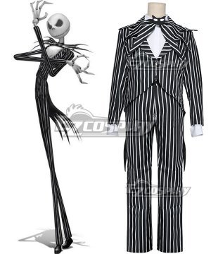 cosplay Jack Skellington Stripe Uniform  Halloween