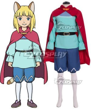 Ni No Kuni II: Revenant Kingdom Evan Cosplay Costume - No Ears and Tail