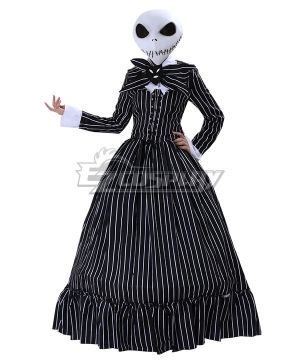 The Nightmare Before Christmas Female Jack Skellington Dress Halloween Cosplay