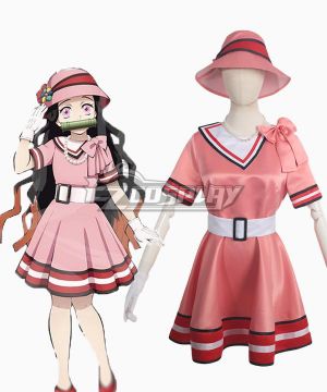 Demon Slayer: Kimetsu No Yaiba Ezuko Kamado Daily Dress Cosplay Costume