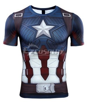 Marvel Avengers: Endgame Steven Rogers Captain America T-shirt Cosplay