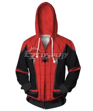 Marvel 2019 Spiderman Spider-Man: Far From Home Peter Parker Spiderman Coat Hoodie Cosplay