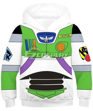 Disney Pixar Toy Story Buzz Lightyear Coat Hoodie Cosplay  - Kid Size