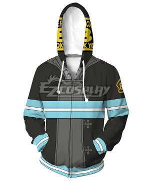 Enen No Shouboutai Shinra Kusakabe Coat Hoodie Cosplay