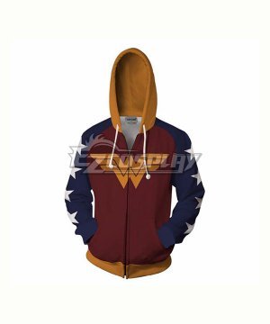 DC Comics Wonder Woman Diana Prince Coat Hoodie Cosplay