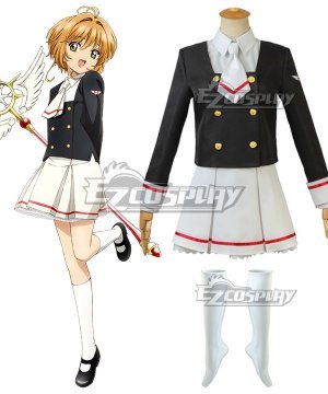 Cardcaptor Sakura: Clear Card Sakura Kinomoto Tomoyo Daidouji Uniform Cosplay