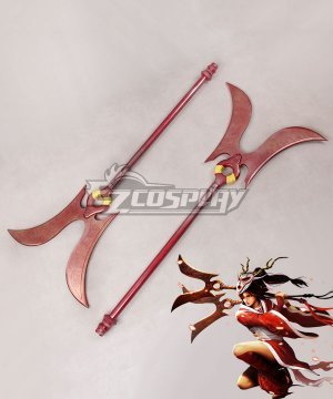 League of Legends LOL Blood Moon Akali The Fist Of Shadow Double Sickle Cosplay  Prop