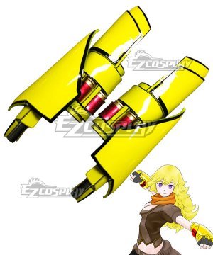 Yellow Yang Xiao Long Dual Ranged Shot Gauntlets Ember Celica Cosplay  Prop