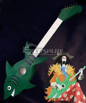 Brook Burukku Shark Guitar Cosplay  Prop