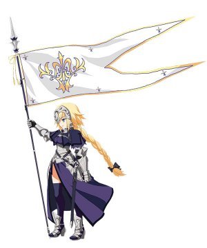 Fate Grand Order Ruler Joan of Arc Jeanne dArc Flagpole Cosplay  Prop with Banner