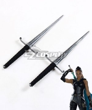 Marvel Thor: Ragnarok Valkyrie Brunnhilde Two Daggers Cosplay  Prop