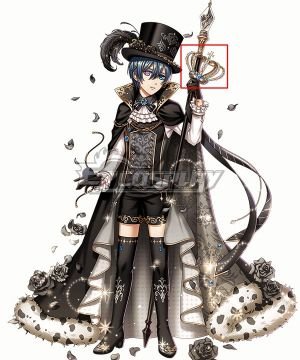 100 Sleeping Princes & the Kingdom of Dreams Black Butler Ciel Phantomhive Crown Cosplay  Prop