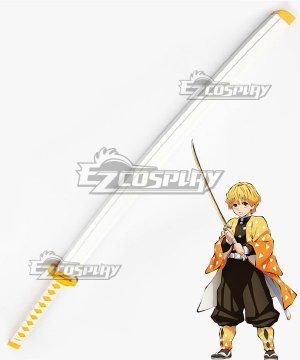 Demon Slayer: Kimetsu no Yaiba Agatsuma Zenitsu Golden Sword Cosplay  Prop