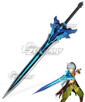 Genshin Impact Snow-Tombed Starsilver Razor Noelle Chongyun Beidou Claymores Cosplay Weapon Prop