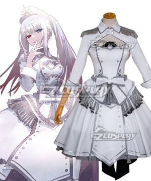 Date A Live White Queen Kurumi Tokisaki Nightmare Wthie Dress Cosplay