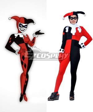 DC Comics Batman Arkham Asylum Harley Quinn Harleen Quinzel Joker Party Outfit Cosplay