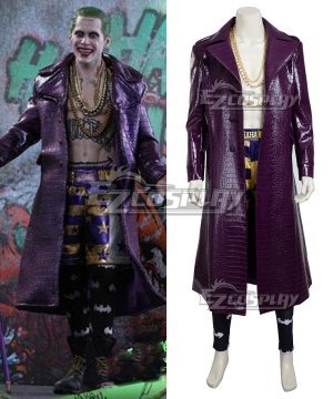 DC Detective Comics Batman Suicide Squad Task Force X Joker 2016 Movie Cosplay -Updated Version