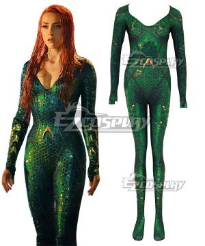 DC Aquaman 2018 Movie Mera Jumpsuit Cosplay