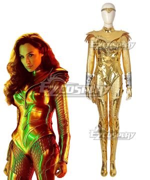 DC Wonder Woman 1984 Diana Prince Golden Cosplay