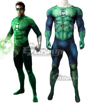 Green Lantern Muscle Jumpsuit Zentai Cosplay