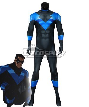 DC Batman: Under the Red Hood Nightwing Richard Grayson Zentai Jumpsuit Cosplay