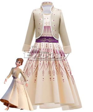 Kids Child Size Disney Frozen 2 Anna Dress Cosplay