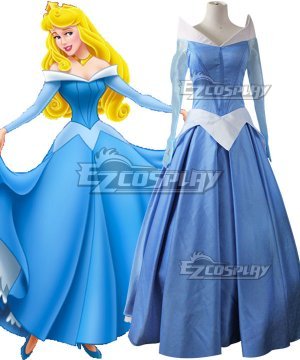 Disney Sleeping Beauty Princess Aurora Dress Cosplay